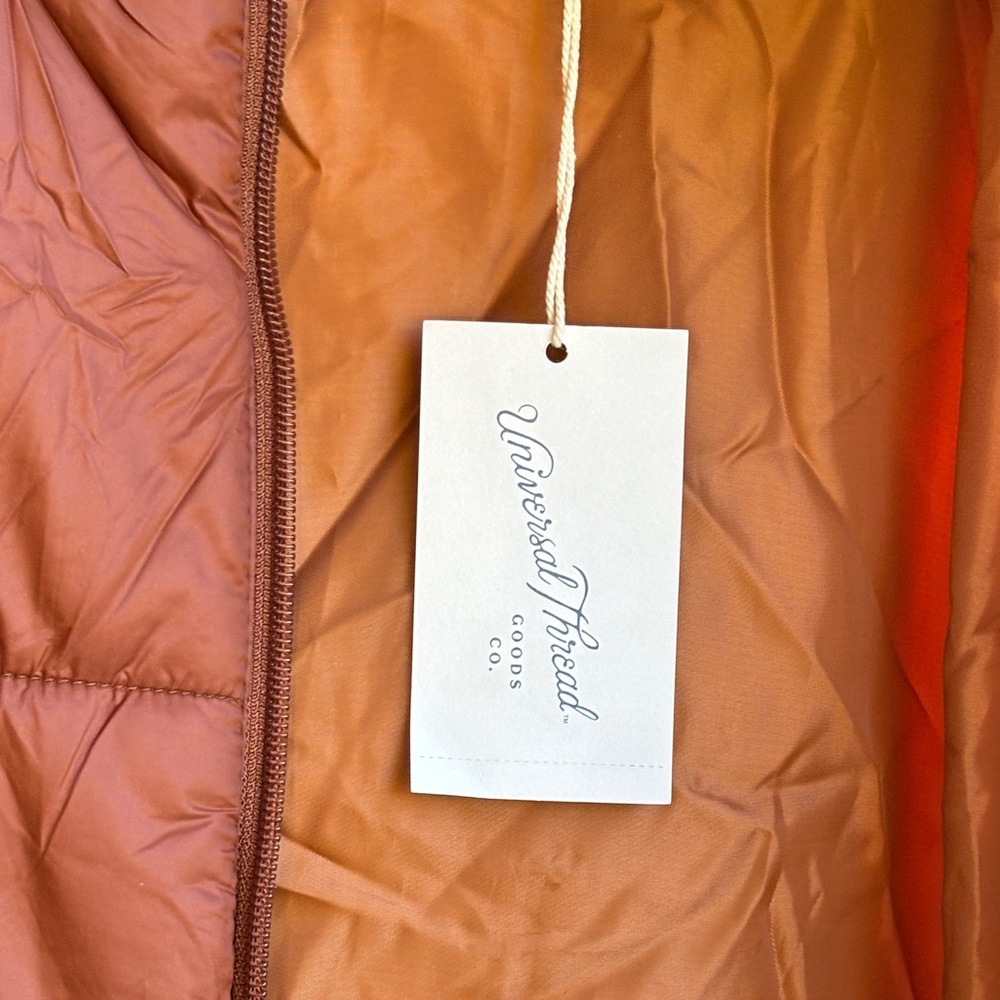Universal Thread Rust Puffer Jacket - Picture 9 of 16